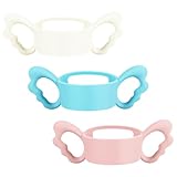 Flaschenhalter Babyflasche 3er Pack Babyflaschengriff, Silikon Babyflaschengriff, Babyflaschengriff mit weiter Öffnung, für kleine Hände zum Greifen geeignet