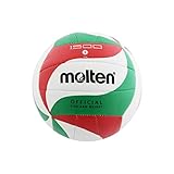 Molten Volleyball V5m1500, Weiß/Grün/Rot, 5