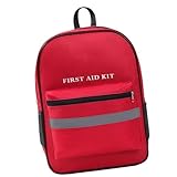 Woedpez Tragbarer Notfallrucksack, leere Tasche mit mehreren Fächern und verstellbaren Schultergurten, Camping Versorgungsrucksack