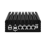 ANDAQI 2.5GbE 4 LAN, Firewall Mini PC, Intel I226-V, Network Micro Appliance, M.2 WiFi 6, F02 Intel Celeron N5105, Router PC, VPN, AES-NI, TF, NO RAM NO SSD/HDD, Type-C, HDMI, DP