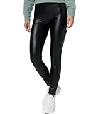 Nur Die Leggings in Leder-Optik Relax & Go Kunstleder High Waist Treggings mit weicher Innenseite & Bund Damen