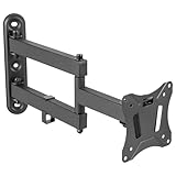 RICOO Monitor Halterung Wandhalterung Schwenkbar Bildschirmhalterung Monitorhalterung für 13-34 Zoll Flach Monitor-Arm Neigbar S7211 Computer Curved PC Bildschirm Wand-Halter VESA 75 x 75 & 100 x 100