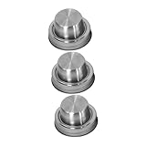 Hemobllo 3 Stück Cocktail-Shaker Weitmauer Masonglasdeckel Jar Shaker Deckel Einmachglasdeckel normal Deckel für Einmachgläser Einmachglas Siebdeckel Rostfreier Stahl Silber