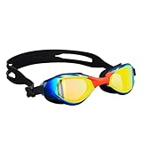 Schwimmbrille für Erwachsene, Sport-Schnorchelbrille, HD-Schwimmbrille, galvanisiert, beschlagfrei, verstellbar, Taucherbrille, Jugend-Schwimmbrille zum Schnorcheln