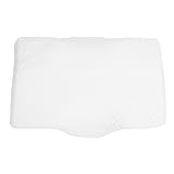 Asixxsix Memory Schaum Kissen, Nackenstütze, Nackenschmerzen, Unterstützt Seitliche Bauch und Rückenschläfer, Bettkissen mit Atmungsaktivem Strickbezug, Ergonomischer Schlaf (White 52 * 30 * 10)