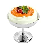 Generisch Edelstahl Dessertbecher | Eisbecher Aus Edelstahl - Platzsparende Aufbewahrungsgläser Für Snacks, Pudding, Parfait, Bananenmousse Und Obst