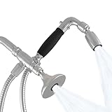 High Sierra Showerheads® - Massives Metall 1,5 GPM Low-Flow 4-Wege-Duschkopf und Handbrause mit rutschfestem Griff und schützendem Nylon-Einsatz – Chrom