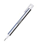 Tombow EH-KUR Präzisionsradierer MONO zero nachfüllbar runde Spitze, Durchmesser 2.3 mm, weiß/blau/schwarz 1 Stück (1er Pack)