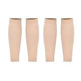 2 Paar Kompressionsstrümpfe, Stützstrümpfe, Ohne Fuß Kompressionsstrümpfe, Waden Kompressionssocken, für Krampfader, Schienbein Splint, Schwellung der Beine