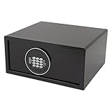 30L Tresor Safe mit Zahlenschloss, Zifferntastatur sicher, Möbeltresor mit Schlüssel Elektronischem für Hause Büro Hotel Business Schmuck