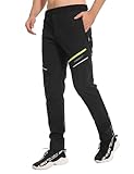 INBIKE Fahrradhose Herren Lange Sommer Atmungsaktive Radhose Radlerhose Laufhose für Fahrrad Sports Outdoor Joggen Wandern Schwarz L