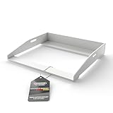 Rundwerk® Wickelaufsatz 80cm breit für IKEA Hemnes und Malm Kommoden - Kommodentiefe von 48-50,5cm - [80x75x13,5cm] - weiß - Sicher & Belastbar - Wickelbrett - Wickelkommodenaufsatz - Holz