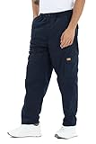Kendindza Thermo Cargohose Herren Winter Arbeitshose Herren Cargo Hosen Herren gefüttert Wanderhose Herren Cargo Hose Arbeitshosen männer Thermohose Blau L