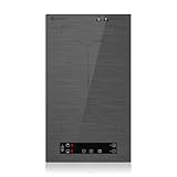 AMZCHEF Induktionskochfeld 2 platten, induktionskochplatte mit Flexzonen und Stecker, 10 Leistungsstufen, Sicherheitsschloss und Timer, Überhitzungsschutz, Berührungssteuerung, BBQ, 3300W(Grau)