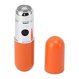 SALUTUYA Mini-Elektro-Bartschneider, Tragbarer Touch Mini-Elektrorasierer mit Glattem Kopf für die Bartrasur (Orange)