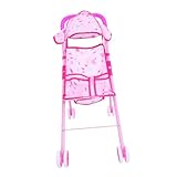 Abaodam Doll Stroller für Simuliertes Puppenwagen Modell mit Großem Korb für Rollenspiele Leicht und Wendig für Mädchen und Jungen Fördert die Eltern Junge Mädchen Bindung