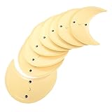 Parliky 8 Stück Teiliges Mond-motiv Pappgeschirr Einweg Pappteller für Weltraum Kindergeburtstag Party Dekorationen Mondförmige Dessertteller für Geburtstagsfeiern und Festliche Anlässe