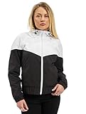 Urban Classics Damen Ladies Arrow Windbreaker Windjacke, White/Black, L