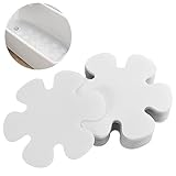 INF 10 Stk Anti-Rutsch-Aufkleber Anti-Rutsch für Badewanne Dusche Anti Rutsch Pads Transparente/Weiß