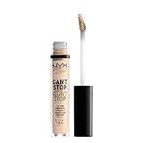 NYX Professional Makeup Can't Stop Won't Stop Contour Concealer - wasserfester flüssiger Abdeckstift, Kaschieren & Highlighten, 3, 5 ml, Light Ivory 04