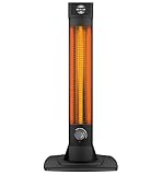 Heizstrahler Infrarot-Stand-Heizstrahler mit 2500 Watt und Kohlenstoff-Heizelement
