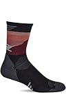 Sockwell Modern Mountain Crew Herren Wandersocken 15-20mmHg Black (DE/NL/SE/PL, Alphanumerisch, M, L, Regular, Regular)