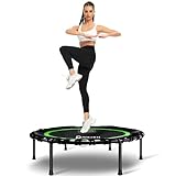 DARCHEN 200KG Rebounder Trampolin für Erwachsene, Indoor Small Rebounder Übung Mini Trampolin für Workout Fitness für ruhiges und sicheres Trampolin Indoor [100CM]