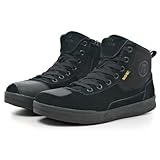 IRON JIA'S Motorradschuhe Herren Motorradstiefel für alle Jahreszeiten geeignet, wasserdicht rutschfest atmungsaktiv modisch und bequem Schwarz 43