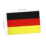 MOTHNUR Teiliges Deutschland Fanartikel Kleine Handliche Deutschlandfahnen aus Strapazierfähigem Polyester Plus Große Deutschland Flagge Portable Vereinsflaggen für Auto Balkon und Fans
