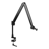 Elgato Wave Mic Arm - Streaming Boom Arm mit Kabelkanälen für einen sauberen Arbeitsplatz, Tischklemme, ¼'-Adapter, voll einstellbar, ideal für Podcast, Streaming, Gaming, Home Office & mehr