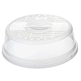 Rotho 1749800096 Mikrowellenabdeckhaube Basic - aus Kunststoff (PP) - Durchmesser 28,5 cm - transparent
