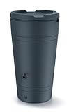 Regenwassertonne Regentonne Regenbehälter Regentank Regenfass Amphore 230L mit Wasserhahn (Anthrazit)