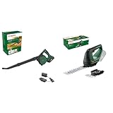 Bosch Akku-Laubbläser UniversalLeafBlower 18V-130 & Akku-Grassschere/Heckenschere AdvancedShear 18V-10