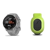 Garmin Forerunner 255 Easy to Use Lightweight GPS Running Smartwatch,Powder Grey & Running Dynamics Pod