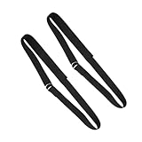 Toyvian 2 Stück Verstellbarer Yoga Gurt Robustem Metall D Ring Nicht Elastischer Yogaband für Haushalt Fitness Stretching und Dehnung Stabiler Yogariemen für Schulter und Rückenübungen