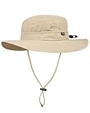 FURTALK Sonnenhut für Herren Damen Packable breiter Krempe Sommer UV-Schutz Angelhut UPF 50+ Einstellbare Kinnriemen Eimer Hut Outdoor