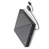 Dcfbkl Multi-Format-Disc-Brenner, USB 3.0, Silents Operations Brenner, Laufwerk für CDs, DVDs, BluRay, Brenner, Plugs und Play-DVD-Brenner