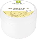 GREENDOOR reines Bio Kokosöl Virgin 200ml kaltgepresst nativ naturbelassen, natürlicher Kokosnuss-Duft, parfümfrei Massage-Öl Körperöl Hautpflege Körper-Pflege Haarpflege Naturkosmetik Rasieröl