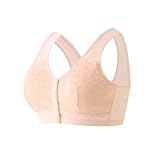 Generisch Dünner, Nahtloser Damen-BH mit weichem Halt, großer Brustumfang, kleine Halbschalen, atmungsaktiv (Beige, 100B)