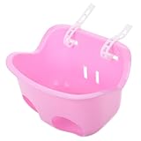 Abaodam Kinderwagen Fahrradkorb Fahrradkörbe Für Cruiser Kinderfahrradkörbe Rollerkorb Fahrrad Blumenkorb Fahrradzubehör Drahtkorb Für Fahrräder Dreirad Korb Blumenmädchenkorb Rosa Plastik