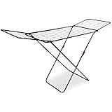 SPRINGOS Balkon Wäschetrockner klappbar 17 Meter Trockenfläche 2 klappbare Flügel für Kleidung & Wäsche zu Hause, stabil bis 15 kg, platzsparend, für Balkon, Wohnung wäscheständer