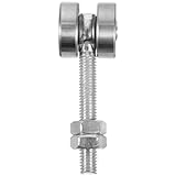 Operitacx Schiebetür Umlenkrolle Doppelachsen Trolley mit Tragkraft Schraubenloch Rostbeständigem für Praktische Türmontage und Hohe