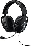 Logitech G PRO X Gaming-Headset, Over-Ear Kopfhörer mit Blue VO!CE Mikrofon, kabelgebunden, DTS Headphone:X 7.1 für Esport Gaming, PRO-G 50mm Lautsprechern, PC/PS/Xbox/Nintendo Switch - Schwarz
