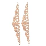 OSALADI 2stücke Holzapplikation Geschnitzte Möbelornamente Dekorative Holzverzierung Für Schrank Und Möbel Robuste Diy-holzdekoration Chinesisch-westlicher Stil