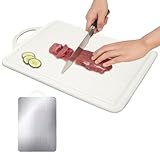 Hitburu Küchen Schneidebrett,Doppelseitiges Fleisch-Hackbrett | Aufhängbares Multifunktionsbrett für Küche Haushalt Picknick Camping