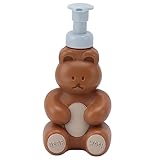 Pumpenspender, Händedesinfektionsmittel Leere Flasche, Shampoo -Conditioner -Körperwaschspender, Cartoon -Bärenform Pink Hand Desinfektionsmittel Flasche (groß) (Large Brown)
