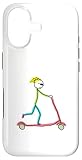Hülle für iPhone 17 Mikroroller Stickman