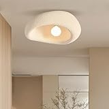 PANNN E27 Deckenleuchte Modern Ceiling Light Im Japanischen Stil Gelb Ceiling Lamp Küchenlampe Wabi-Sabi Stil Geeignet Für Die Beleuchtung Von Schlafzimmer Esszimmer Wohnzimme Flur(20cm)