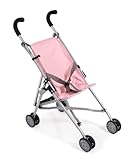 Puppenbuggy Roma, Puppenwagen, Mini-Buggy, Melange Grau-rosa