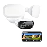 Reolink Elite Floodlight WiFi, 4K Wi-Fi 6 Überwachungskamera Aussen mit 3000 Lumen Flutlicht, Dimmbares Licht(3000K~6000K), WLAN Kamera Outdoor, Lokale KI-Videosuche, 180° Panoramablick, KI-Erkennung